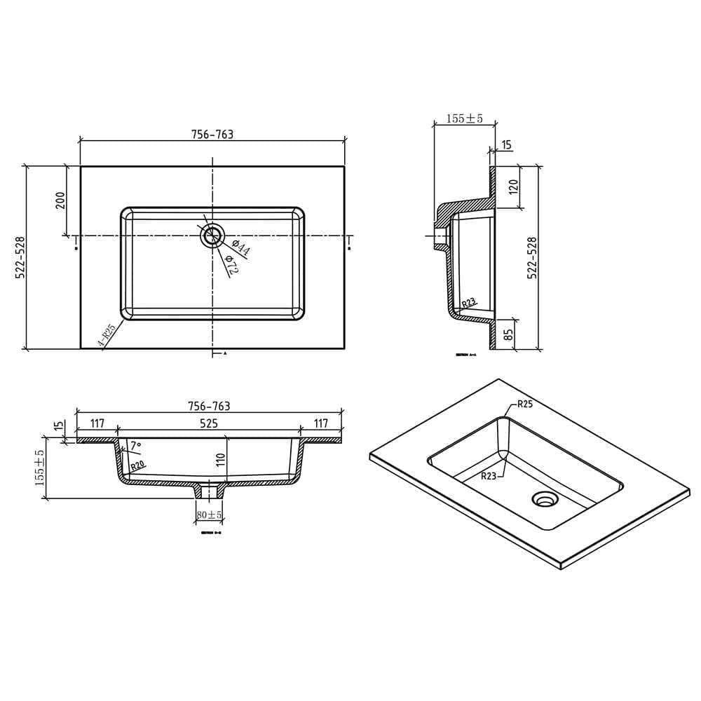MOBILI DA BAGNO LOIRA 750