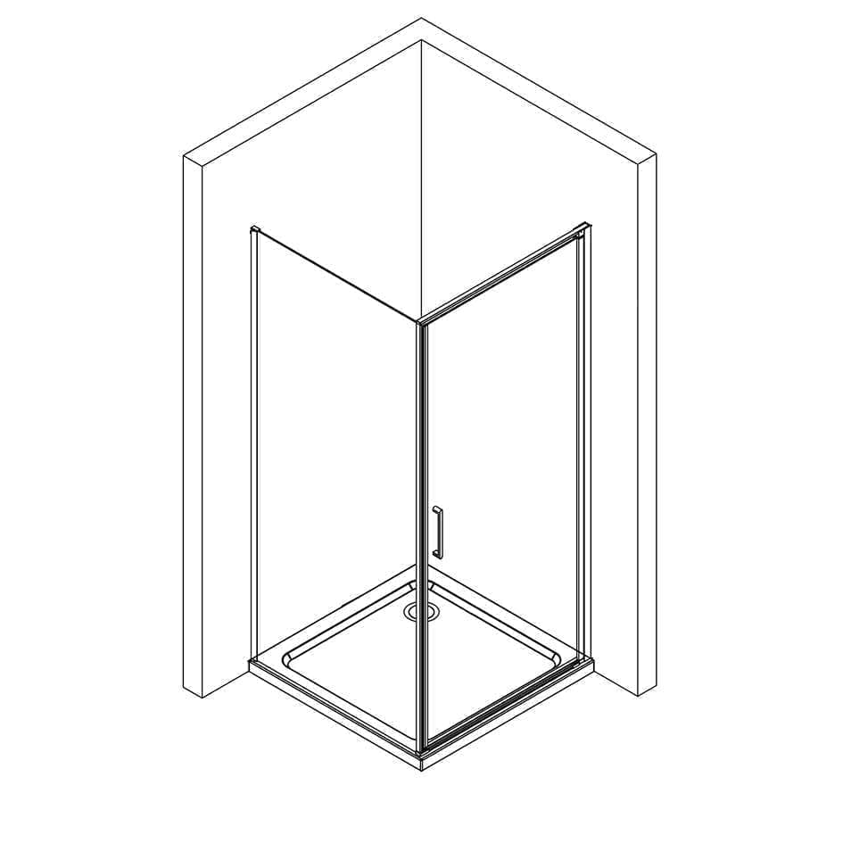 Doccia 601-29, 100 x 80 x h 185 cm