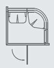 BAGNO TURCO 200ST-W2: 1175 x 1345 x 2100 mm