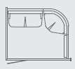 BAGNO TURCO 203ST-W: 1645 x 1345 x 2145 mm