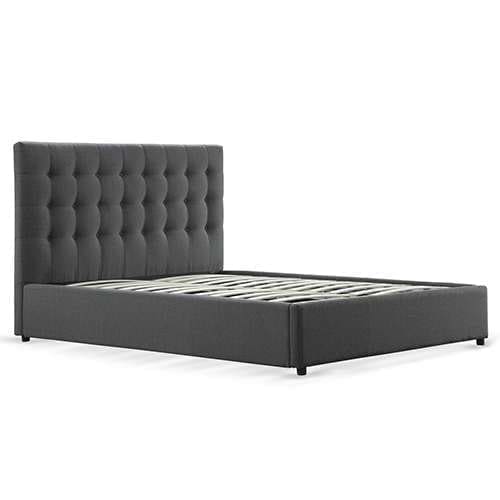 LETTO MARCEL: 160 x 205 cm – Velluto grigio chiaro