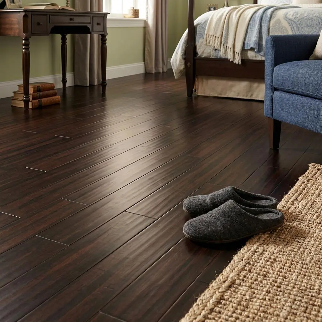 Parquet Prefinito Massello, Bamboo Nero Piallato a Mano