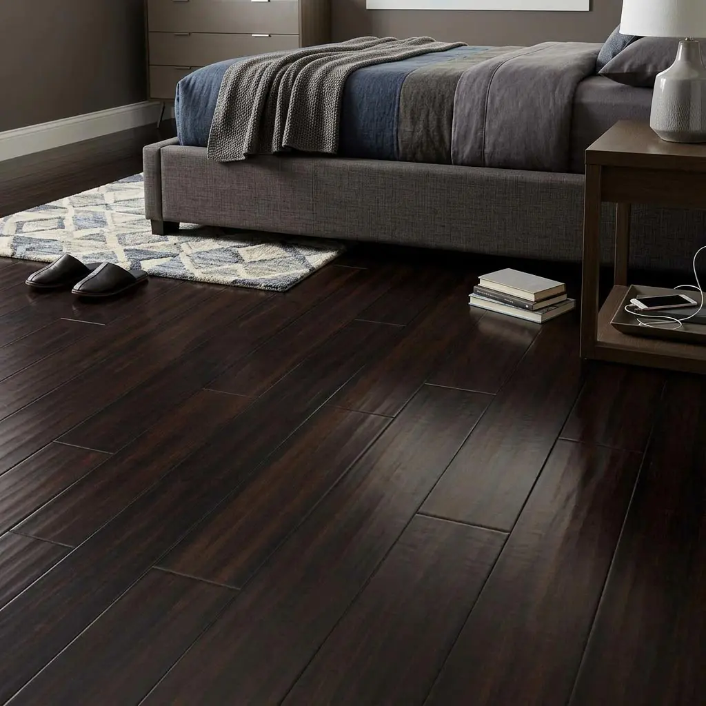Parquet Prefinito Massello, Bamboo Nero Piallato a Mano