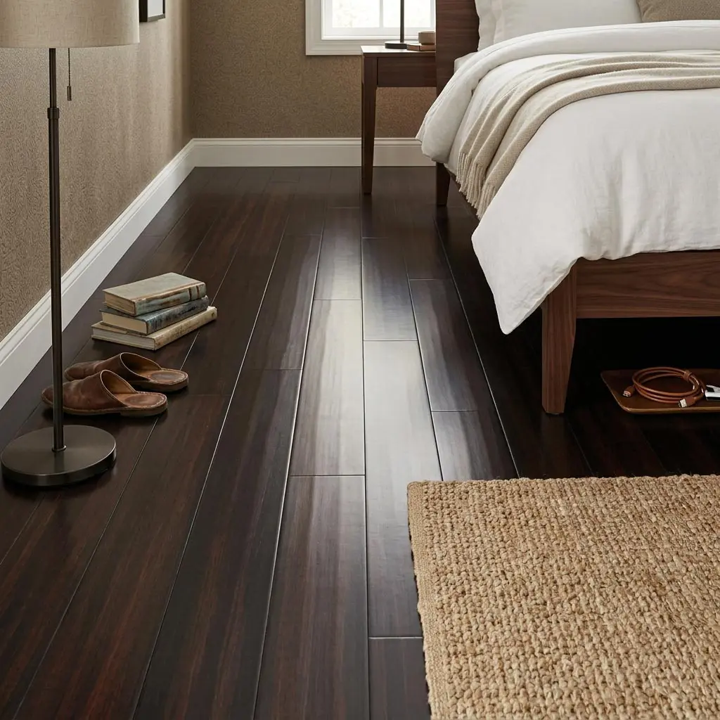 Parquet Prefinito Massello, Bamboo Nero Piallato a Mano