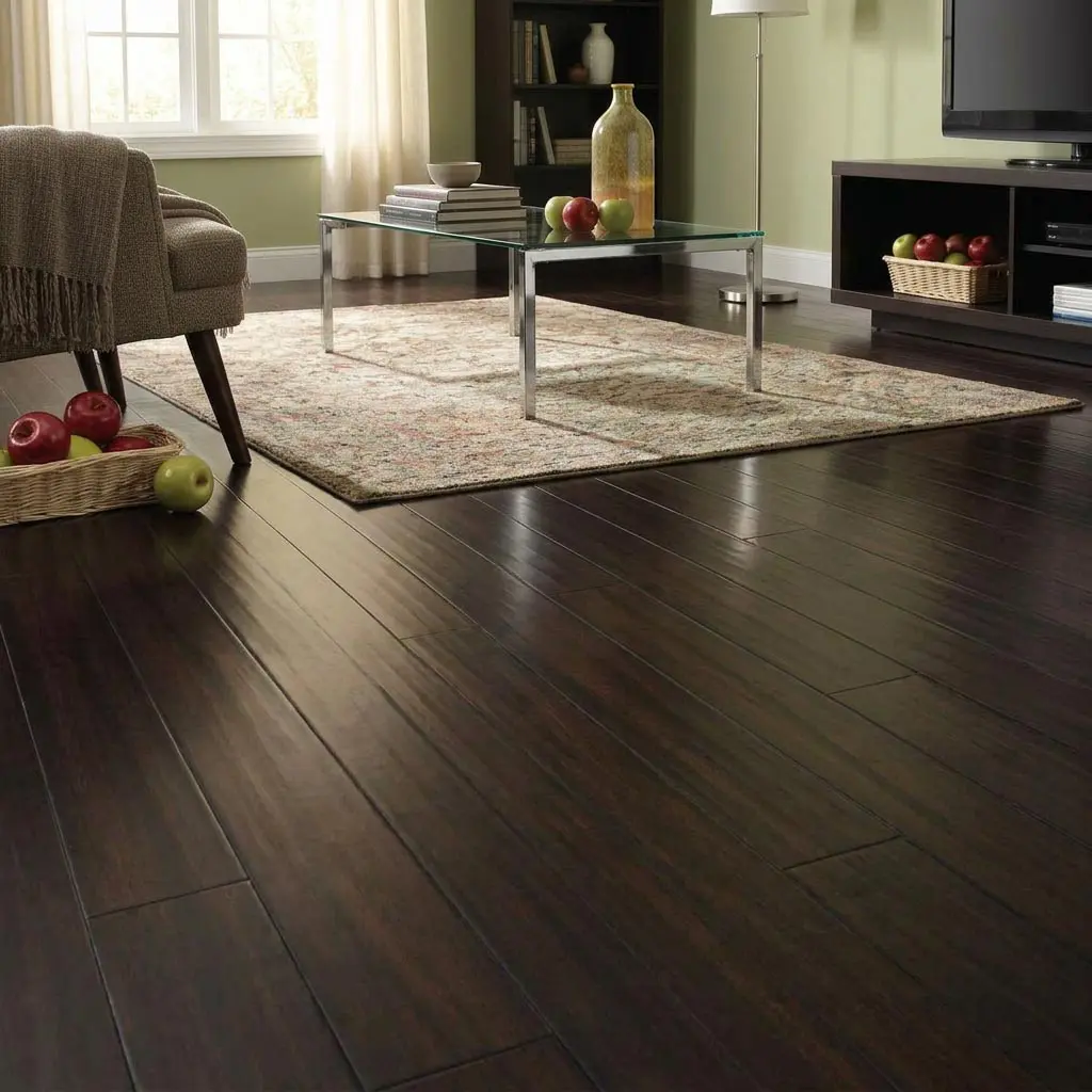 Parquet Prefinito Massello, Bamboo Nero Piallato a Mano