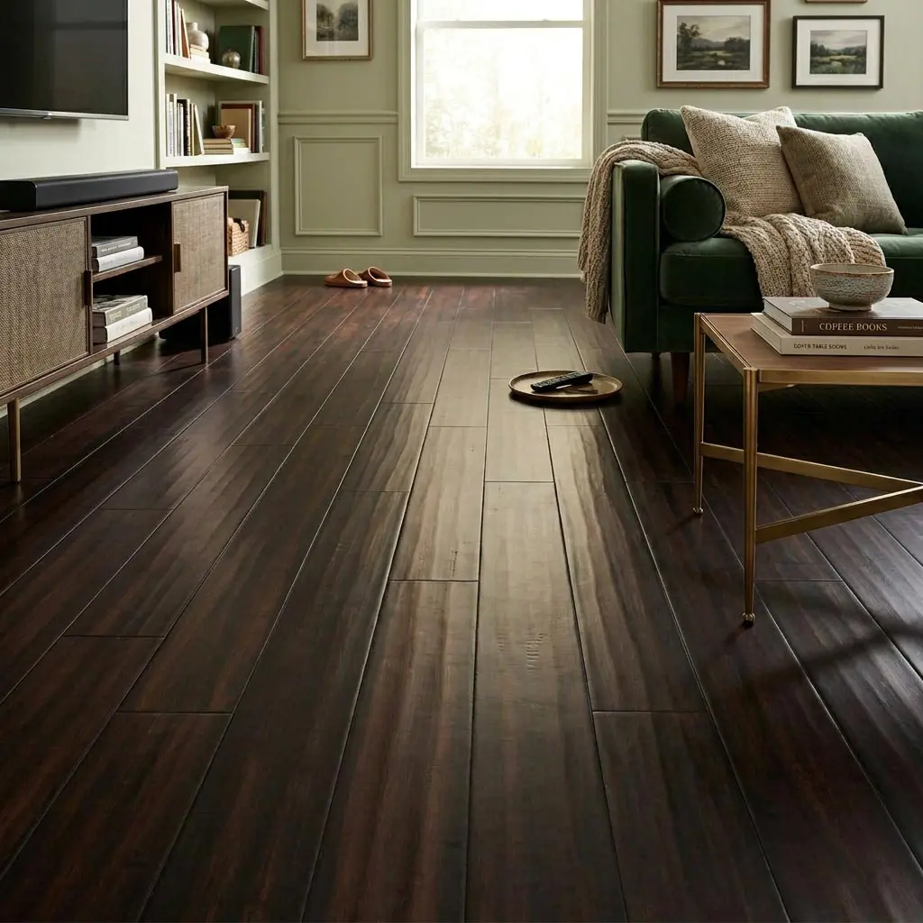 Parquet Prefinito Massello, Bamboo Nero Piallato a Mano