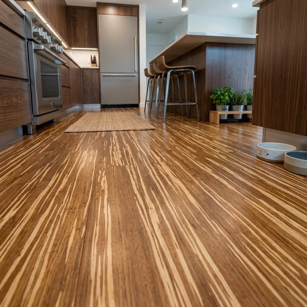 PARQUET BAMBOO MASSELLO PREFINITO – BAMBOO STRAND WOVEN TIGRE