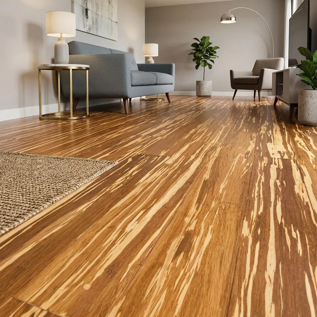PARQUET BAMBOO MASSELLO PREFINITO – BAMBOO STRAND WOVEN TIGRE