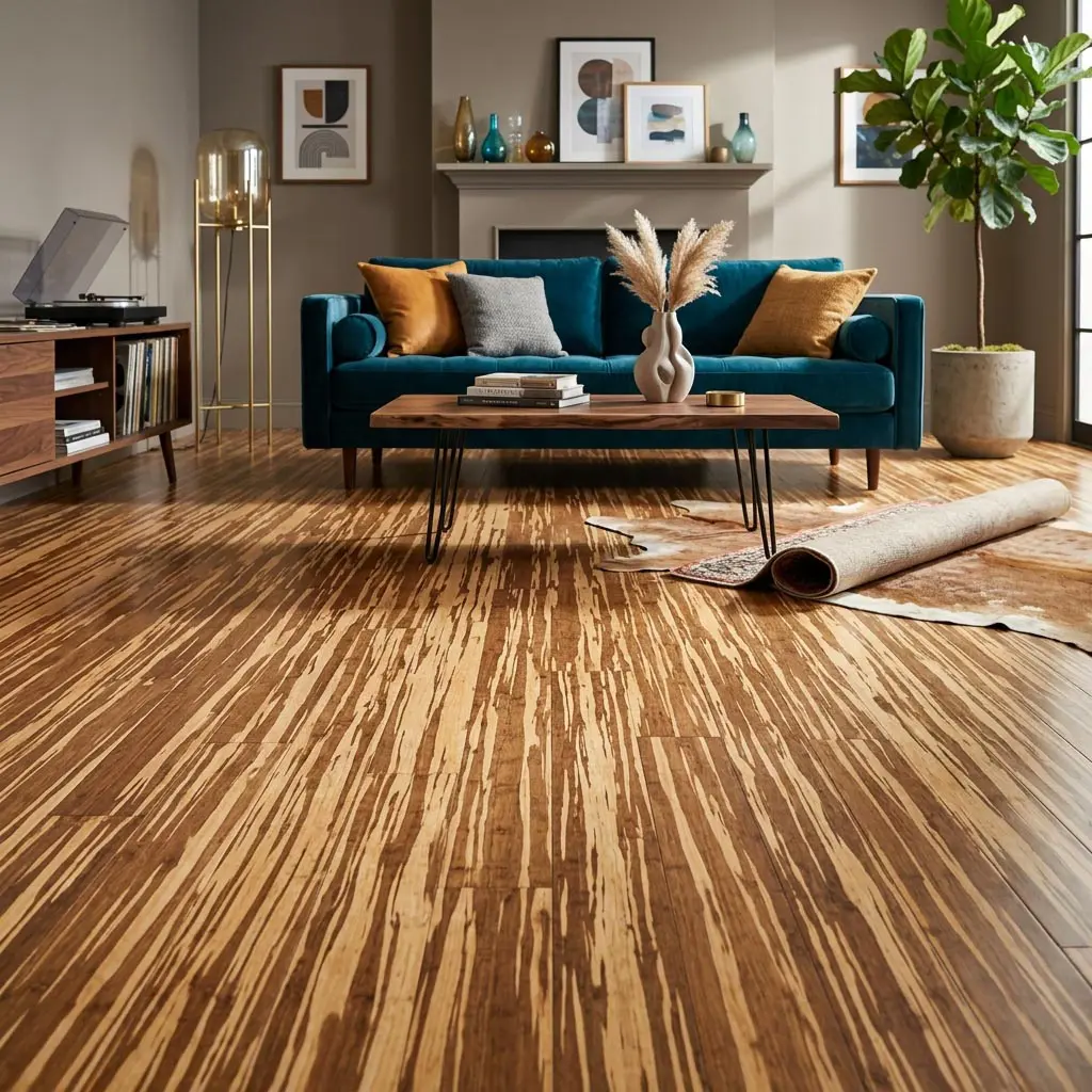 PARQUET BAMBOO MASSELLO PREFINITO – BAMBOO STRAND WOVEN TIGRE