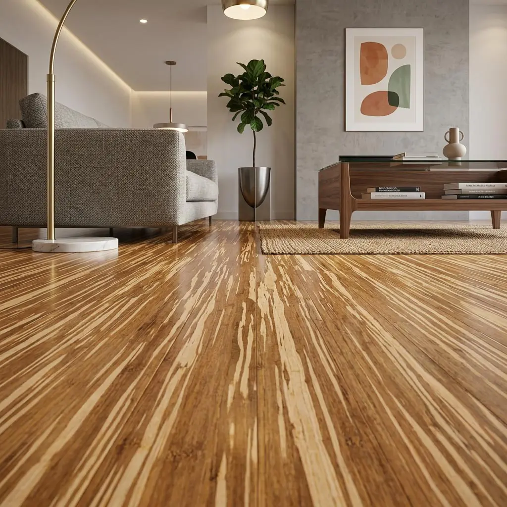 PARQUET BAMBOO MASSELLO PREFINITO – BAMBOO STRAND WOVEN TIGRE