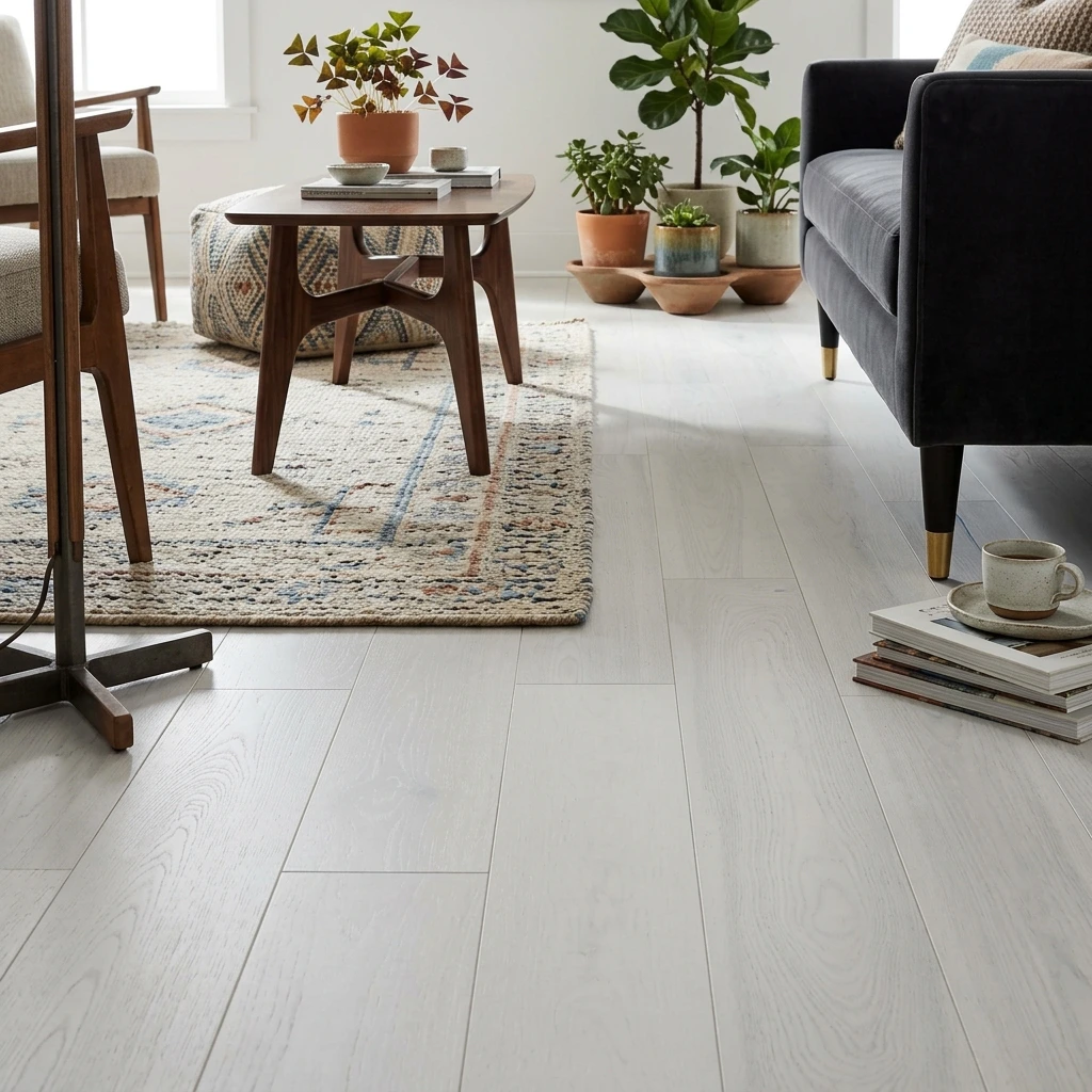 PARQUET PREFINITI – Frassino 1 Strip – Plancia Intera – Verniciato Opaco Bianco
