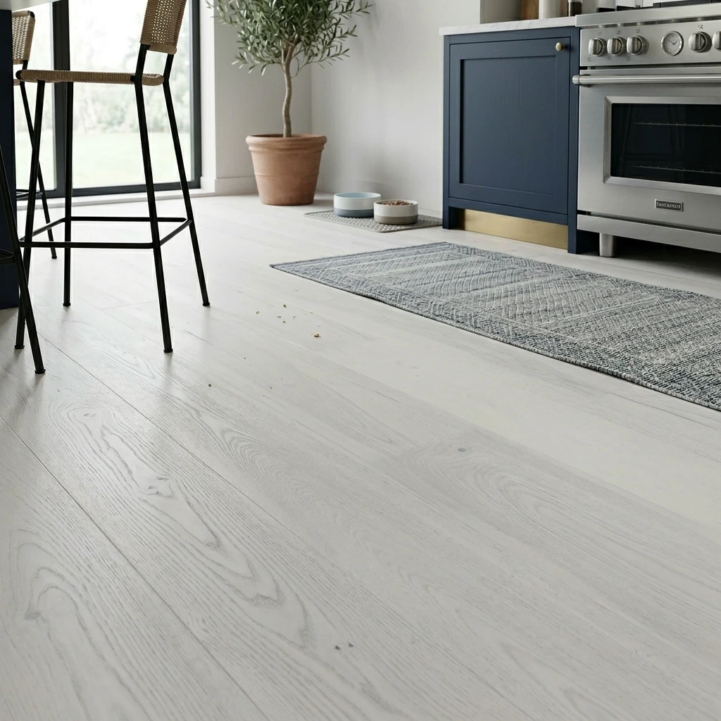 PARQUET PREFINITI – Frassino 1 Strip – Plancia Intera – Verniciato Opaco Bianco
