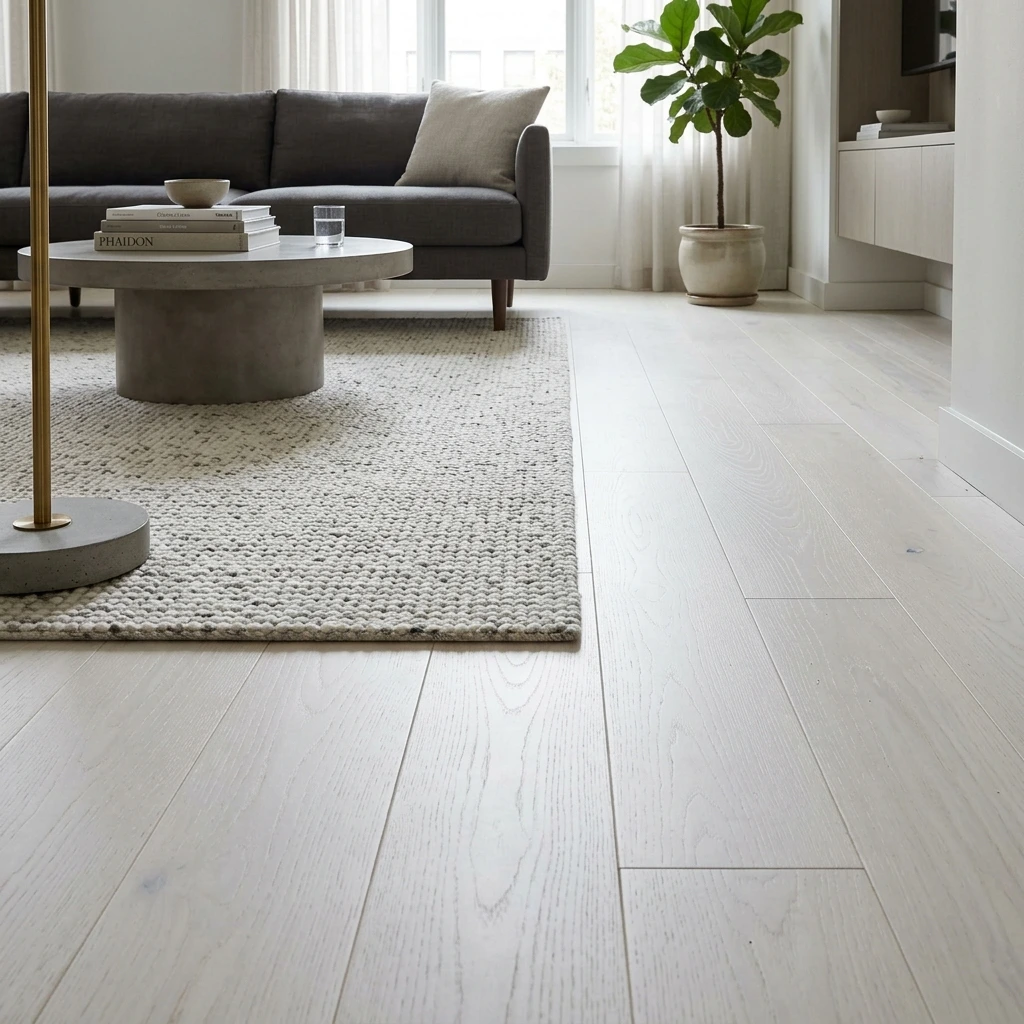 PARQUET PREFINITI – Frassino 1 Strip – Plancia Intera – Verniciato Opaco Bianco