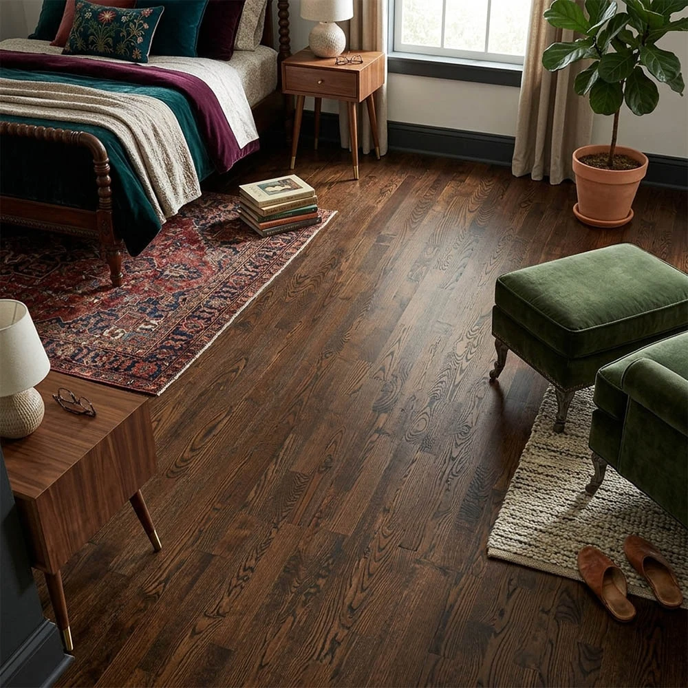 PARQUET PREFINITI – Frassino 3 Strip Caffè – Verniciato Satinato – Spazzolato