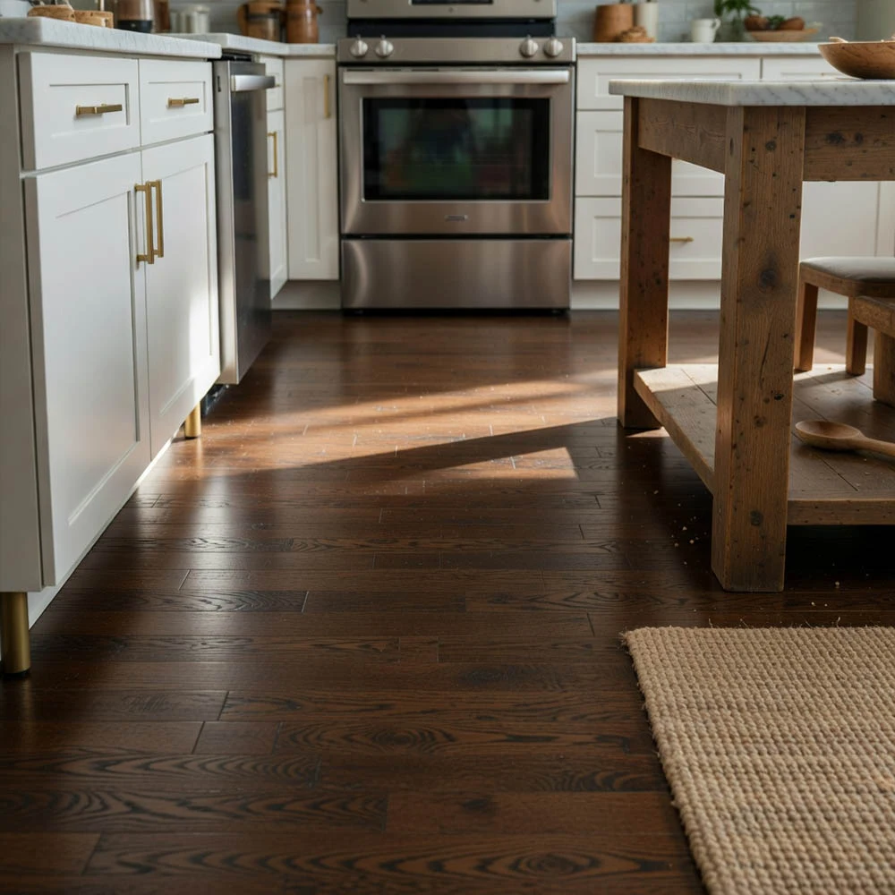 PARQUET PREFINITI – Frassino 3 Strip Caffè – Verniciato Satinato – Spazzolato