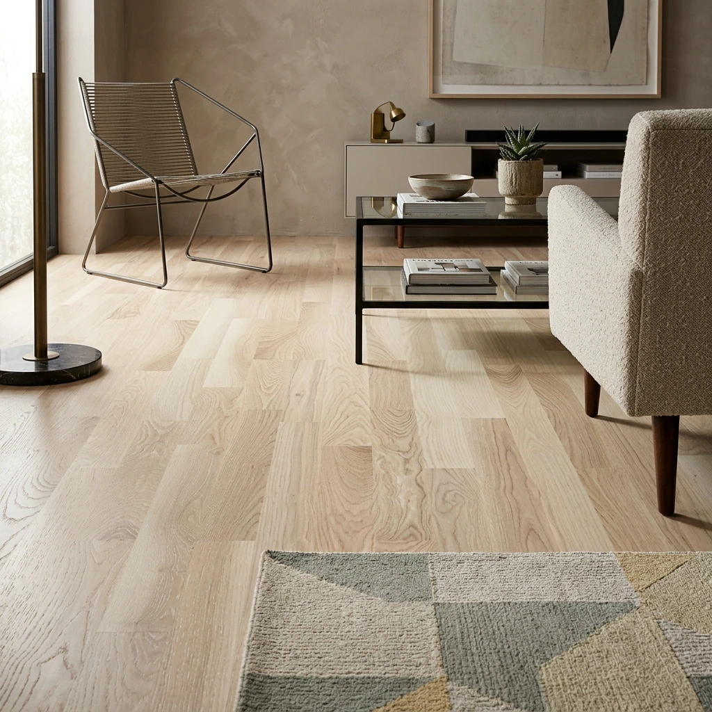 PARQUET PREFINITI – Frassino 3 Strip – Verniciato Opaco Bianco