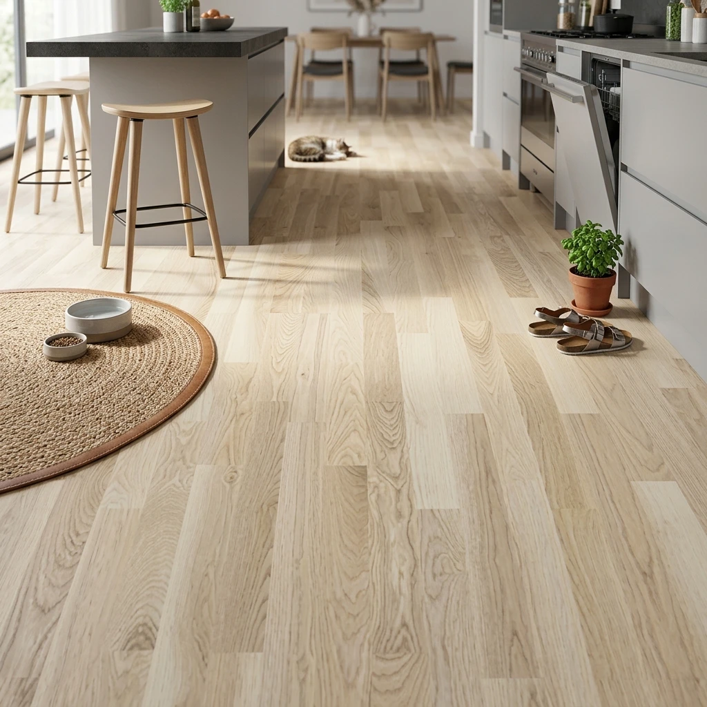 PARQUET PREFINITI – Frassino 3 Strip – Verniciato Opaco Bianco