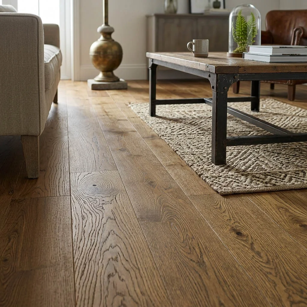 PARQUET PREFINITI – Rovere 1 Strip – Bassano – Noce Fumè – Spazzolato