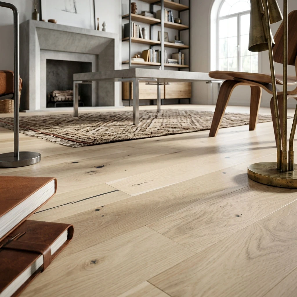 PARQUET PREFINITI – Rovere 1 Strip – Crema – Olio Bianco – Spazzolato