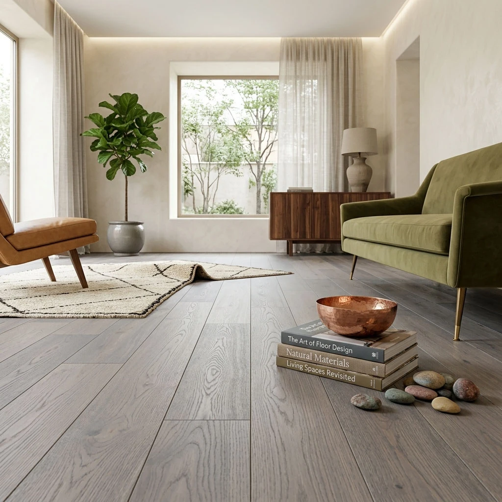 PARQUET PREFINITI – Rovere 1 Strip – Thermo Family – Carbonizzato – Spazzolato