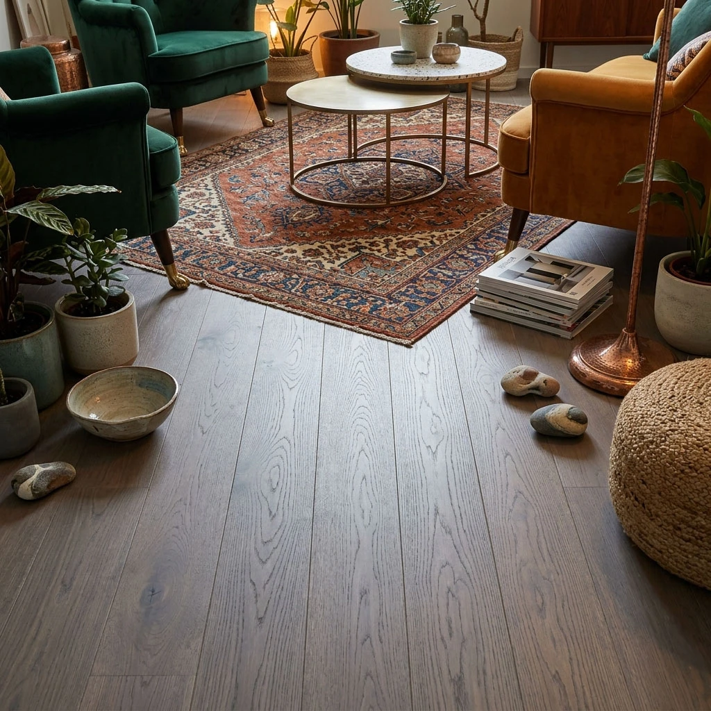 PARQUET PREFINITI – Rovere 1 Strip – Thermo Family – Carbonizzato – Spazzolato