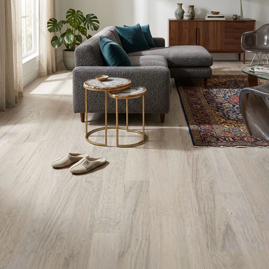 PARQUET PREFINITI – Rovere 3 Strip – Cappuccino – Verniciato Opaco – Spazzolato