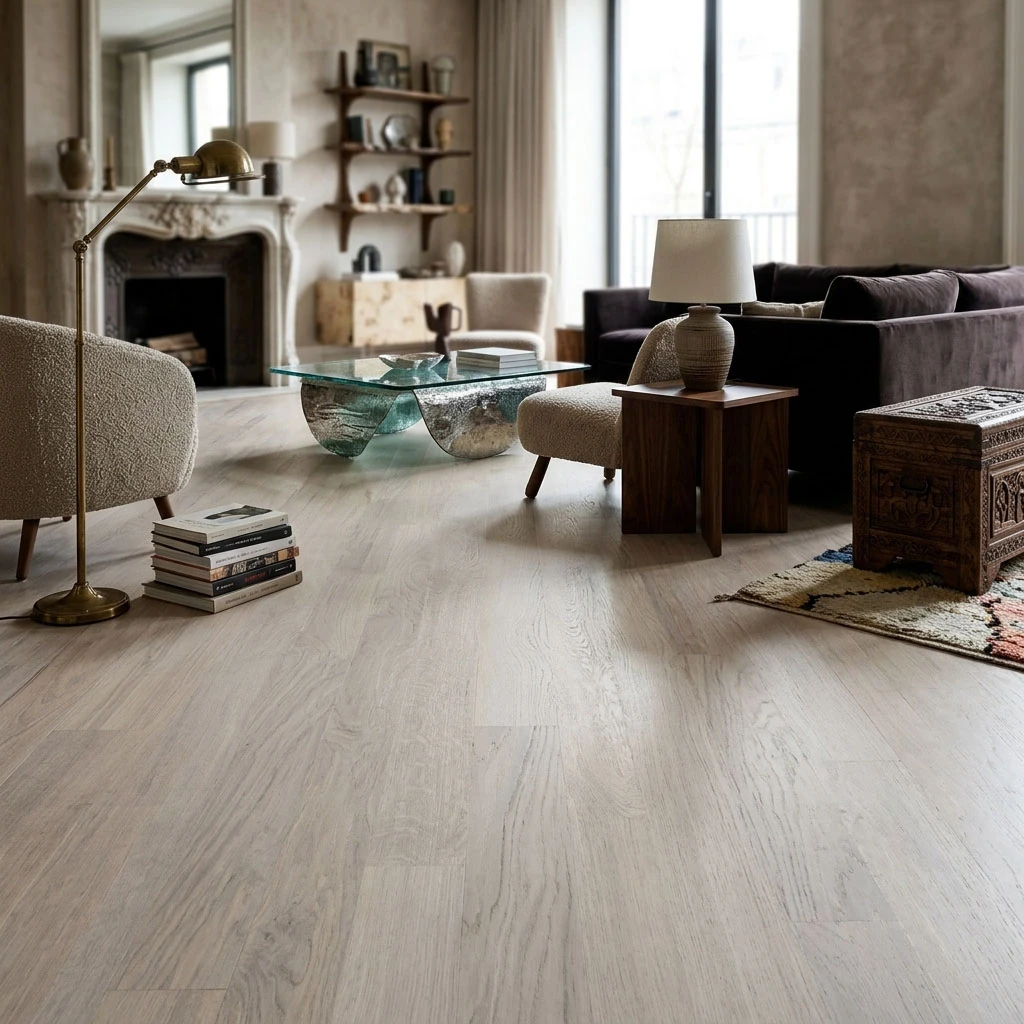PARQUET PREFINITI – Rovere 3 Strip – Cappuccino – Verniciato Opaco – Spazzolato