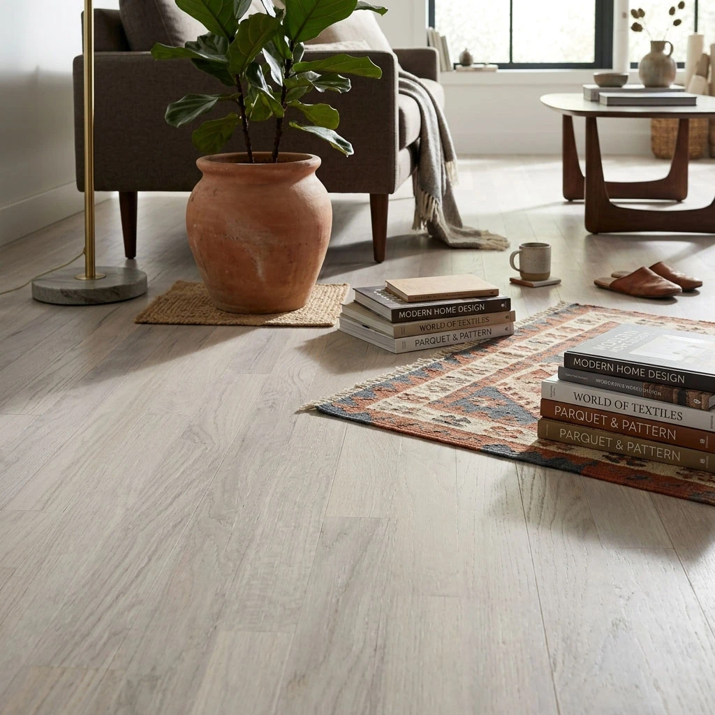 PARQUET PREFINITI – Rovere 3 Strip – Cappuccino – Verniciato Opaco – Spazzolato