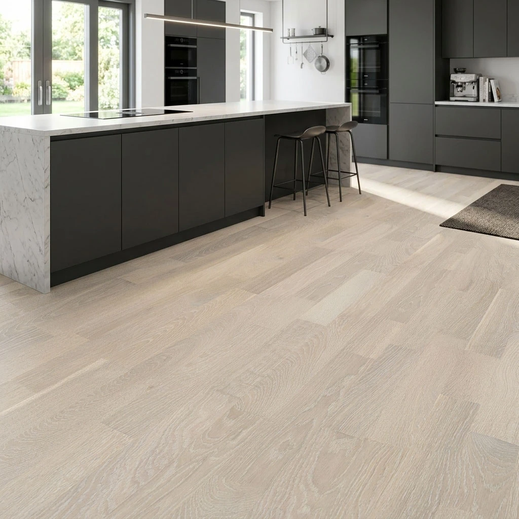 PARQUET PREFINITI – Rovere 4 Strip – Verniciato Opaco Bianco