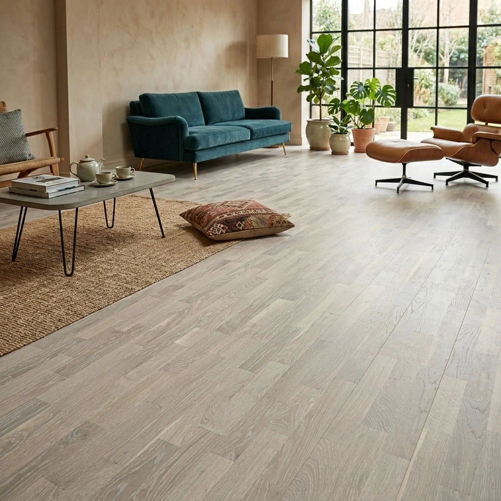 PARQUET PREFINITI – Rovere 4 Strip – Verniciato Opaco Bianco