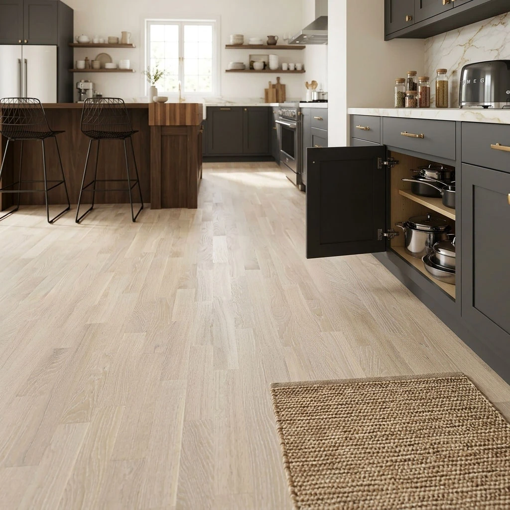 PARQUET PREFINITI – Rovere 4 Strip – Verniciato Opaco Bianco