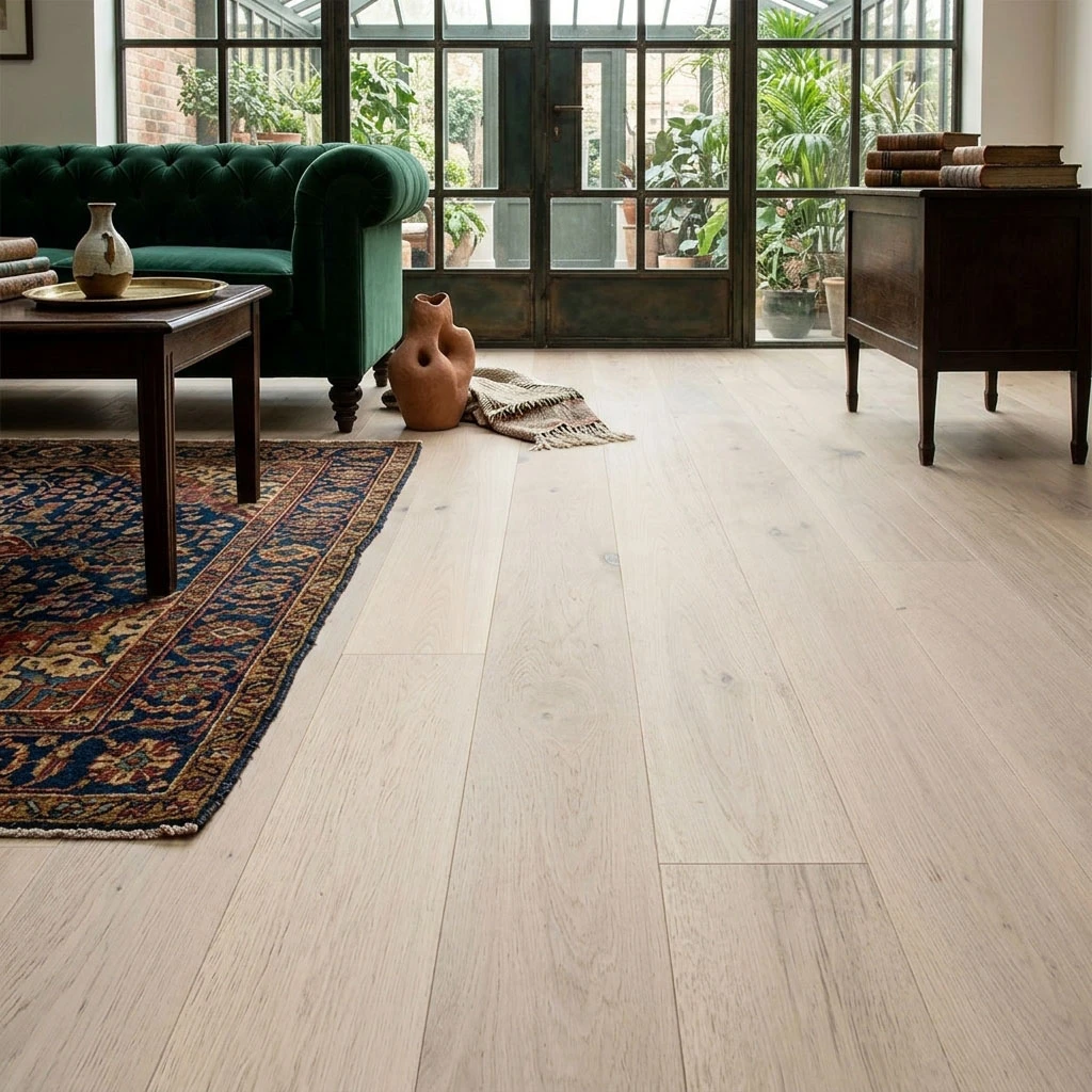 PARQUET PREFINITI – Rovere Jumbo Country Old West – Maxi Plancia Intera – Bianco
