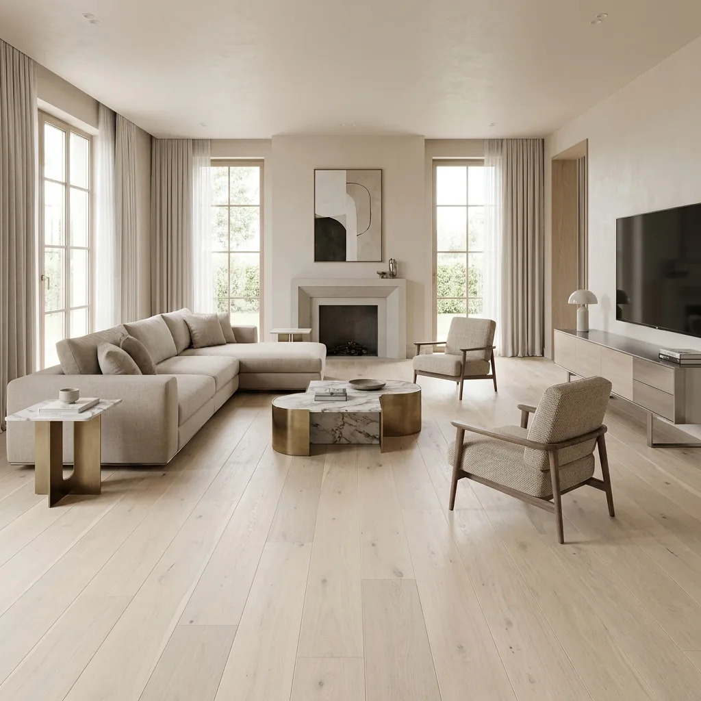 PARQUET PREFINITI – Rovere 1 Strip Crema – Verniciato Opaco – Spazzolato – Stock residuo: 5 mq – Offerta: € 110,35