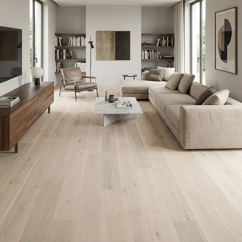 PARQUET PREFINITI – Rovere 1 Strip Crema – Verniciato Opaco – Spazzolato – Stock residuo: 5 mq – Offerta: € 110,35