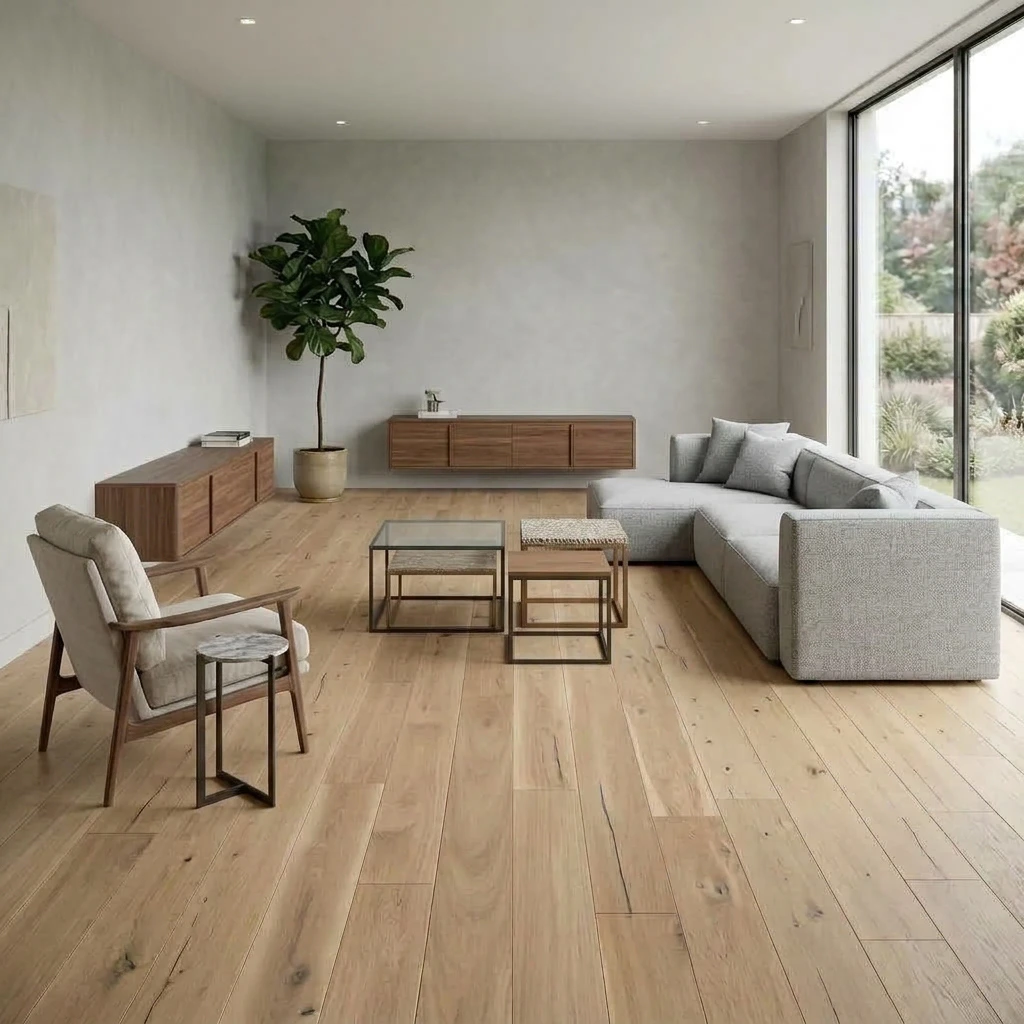 PARQUET PREFINITI – Rovere 1 Strip – Banana Olio Bianco – Verniciato Opaco – Spazzolato – Stock residuo: 8 mq – Offerta: € 173,46
