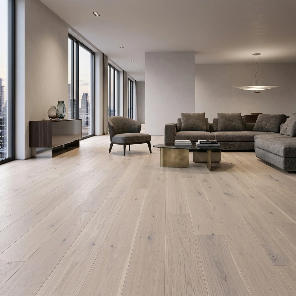 PARQUET PREFINITI – Rovere 1 Strip – Cappuccino – Spazzolato – Stock: 9,750mq – Offerta: € 219,38