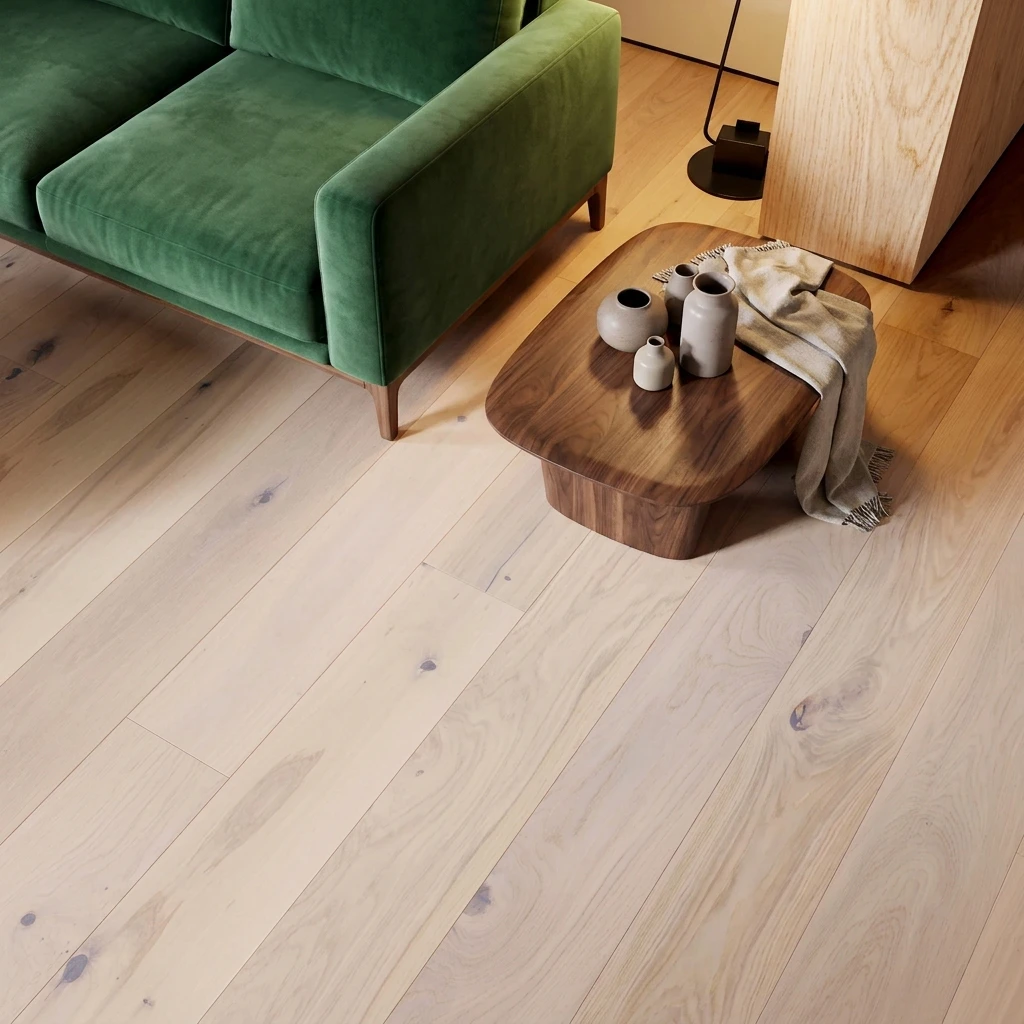 PARQUET PREFINITI – Rovere 1 Strip – Cappuccino – Spazzolato – Stock: 9,750mq – Offerta: € 219,38