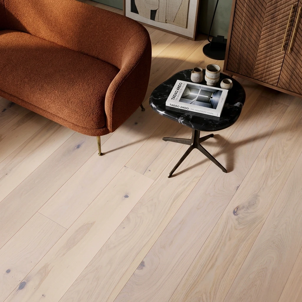 PARQUET PREFINITI – Rovere 1 Strip – Cappuccino – Spazzolato – Stock: 9,750mq – Offerta: € 219,38