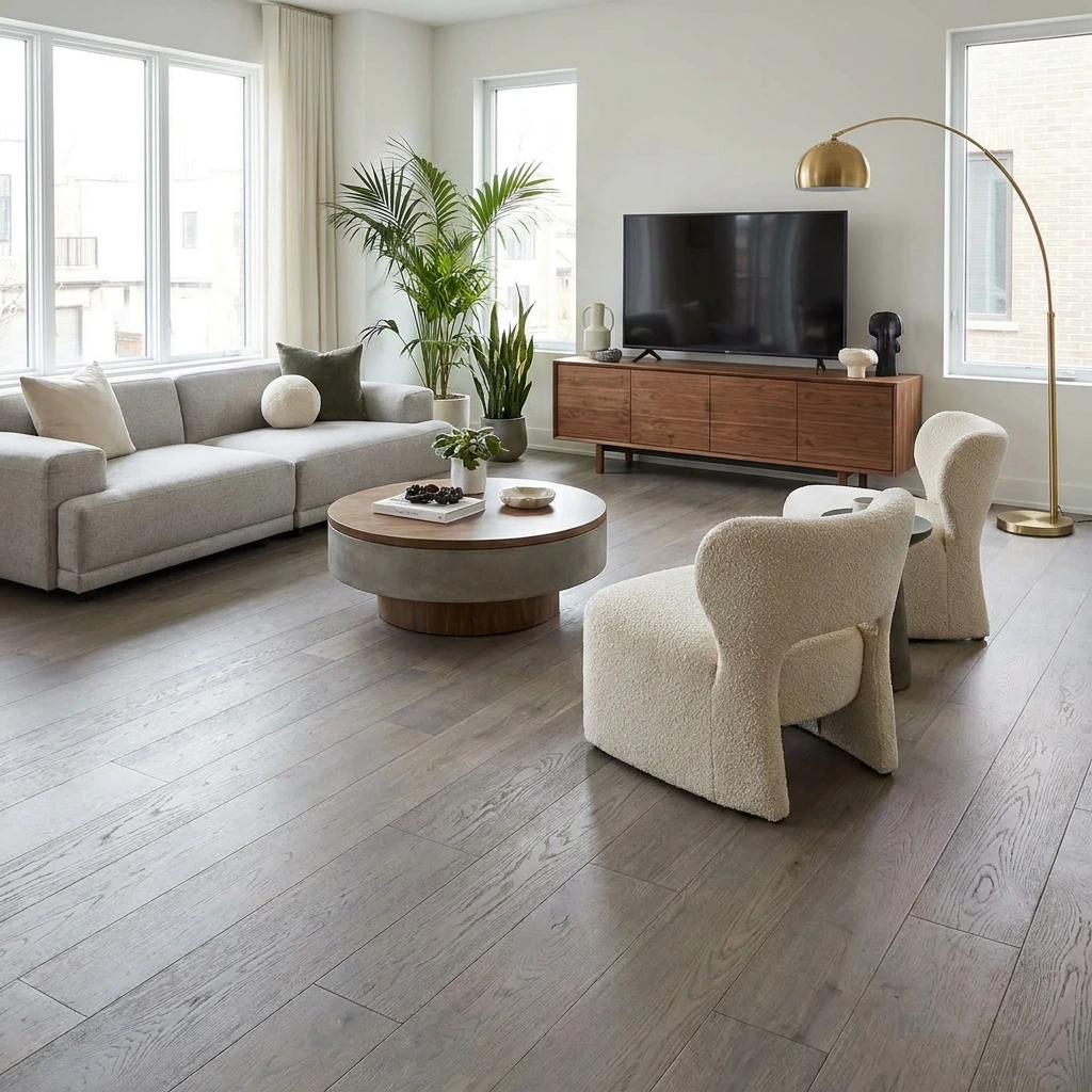 PARQUET PREFINITI – Rovere 1 Strip – Grigio – Spazzolato – Stock residuo: 8 mq – Offerta: € 186,98