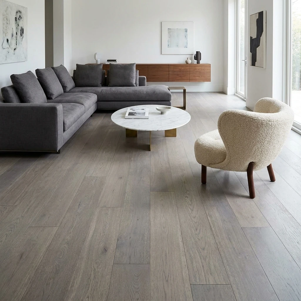 PARQUET PREFINITI – Rovere 1 Strip – Grigio – Spazzolato – Stock residuo: 8 mq – Offerta: € 186,98