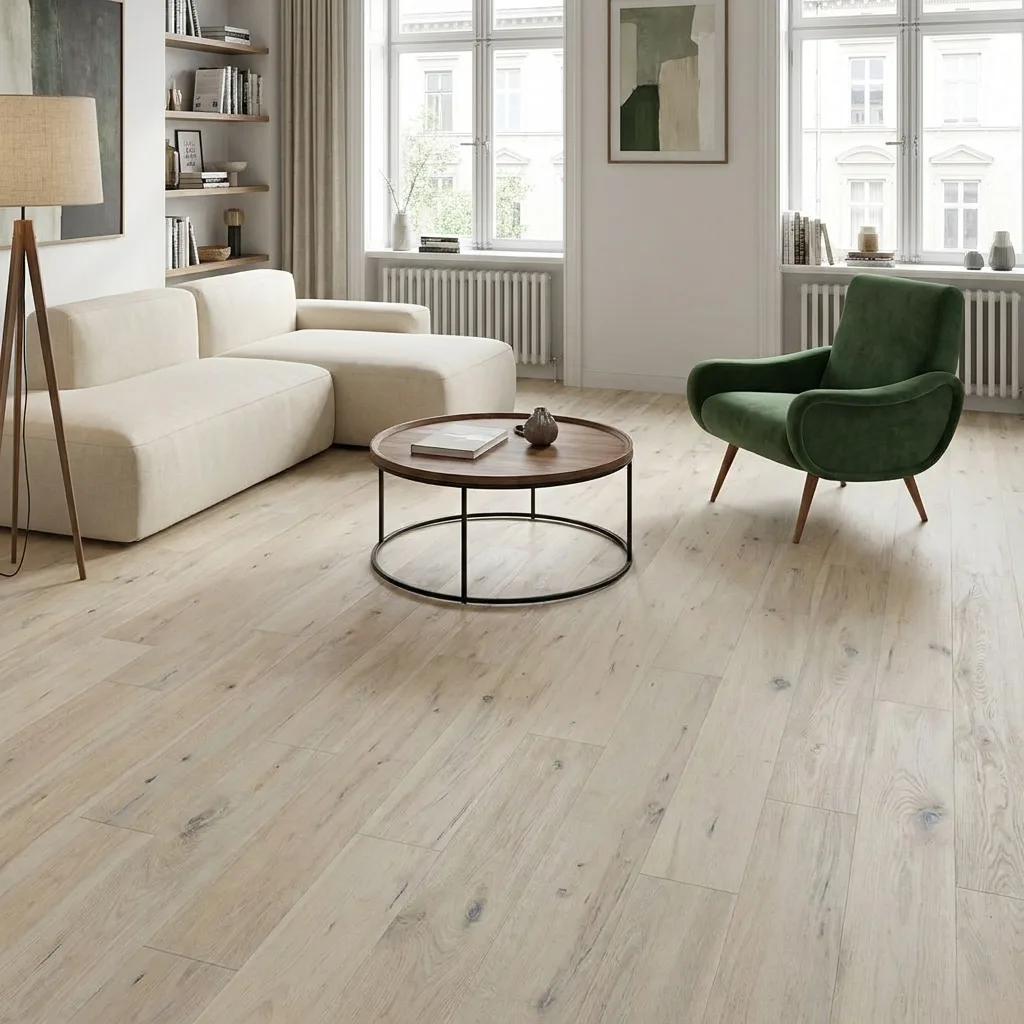 PARQUET PREFINITI – Rovere 1 Strip – Plancetta Bianca – Verniciato Opaco – Spazzolato – Stock residuo: 9 mq – Offerta: € 226,71
