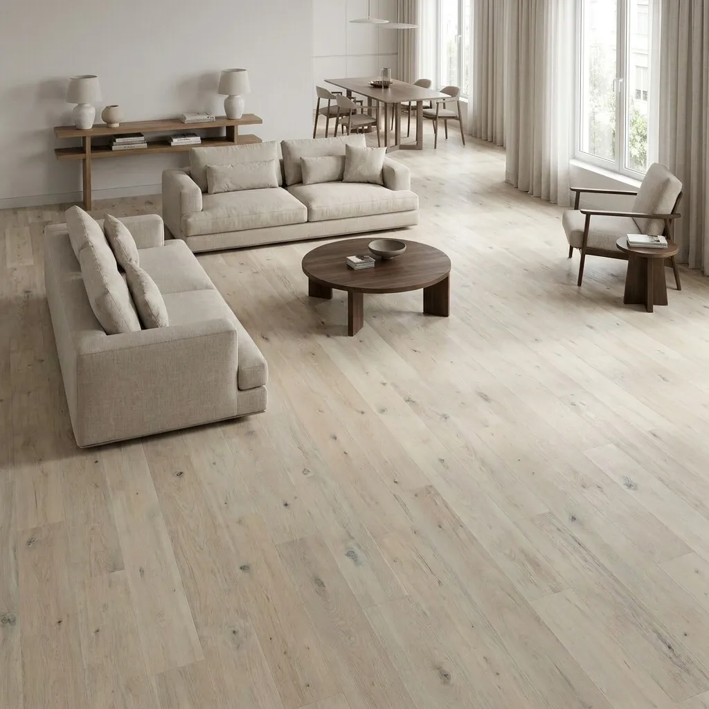 PARQUET PREFINITI – Rovere 1 Strip – Plancetta Bianca – Verniciato Opaco – Spazzolato – Stock residuo: 9 mq – Offerta: € 226,71