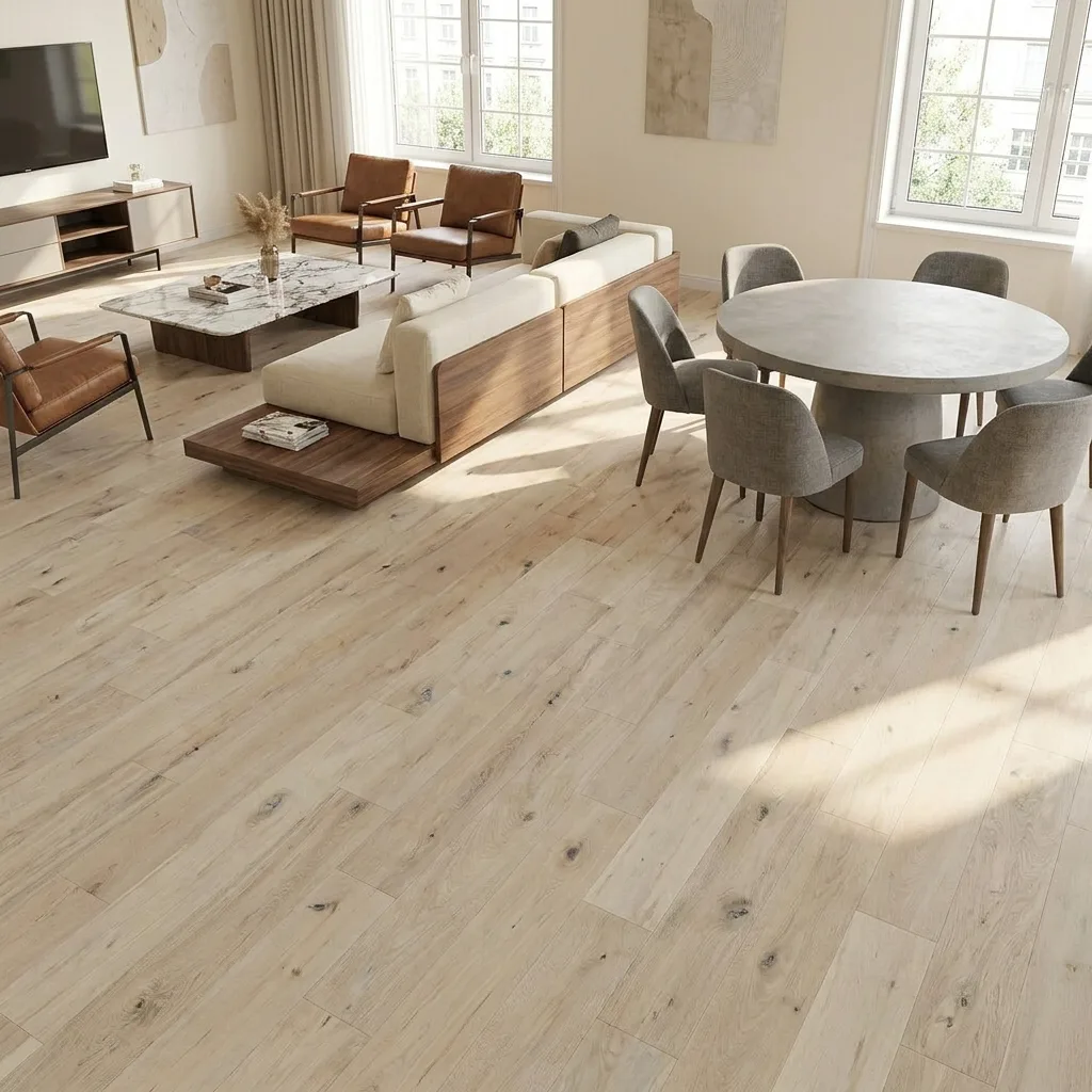 PARQUET PREFINITI – Rovere 1 Strip – Plancetta Bianca – Verniciato Opaco – Spazzolato – Stock residuo: 9 mq – Offerta: € 226,71