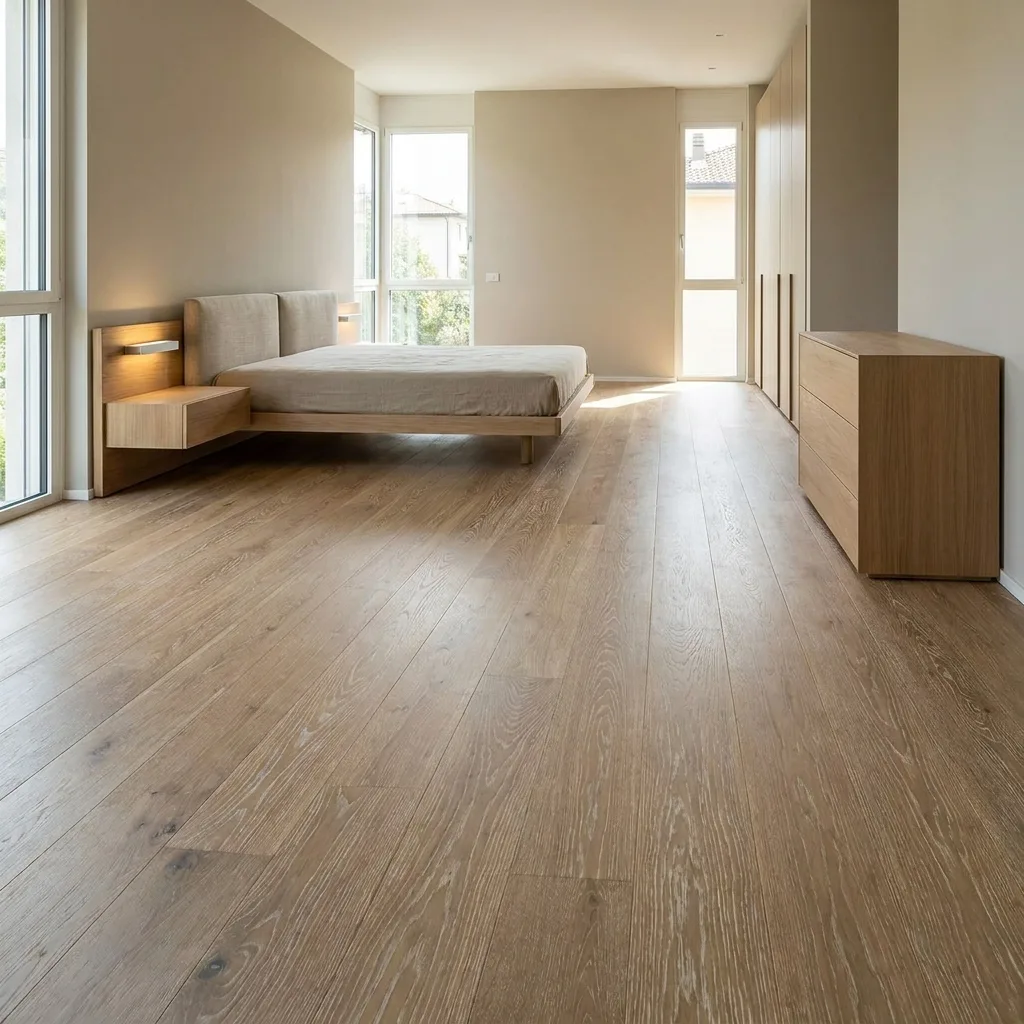 PARQUET PREFINITI – Rovere 3 Strip Crema – Verniciato Opaco – Spazzolato