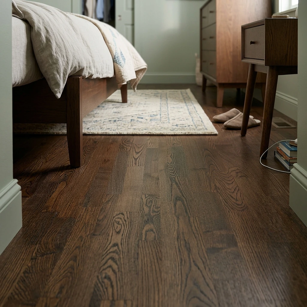 PARQUET PREFINITI – Rovere 3 Strip – Caffè – Verniciato Opaco – Spazzolato