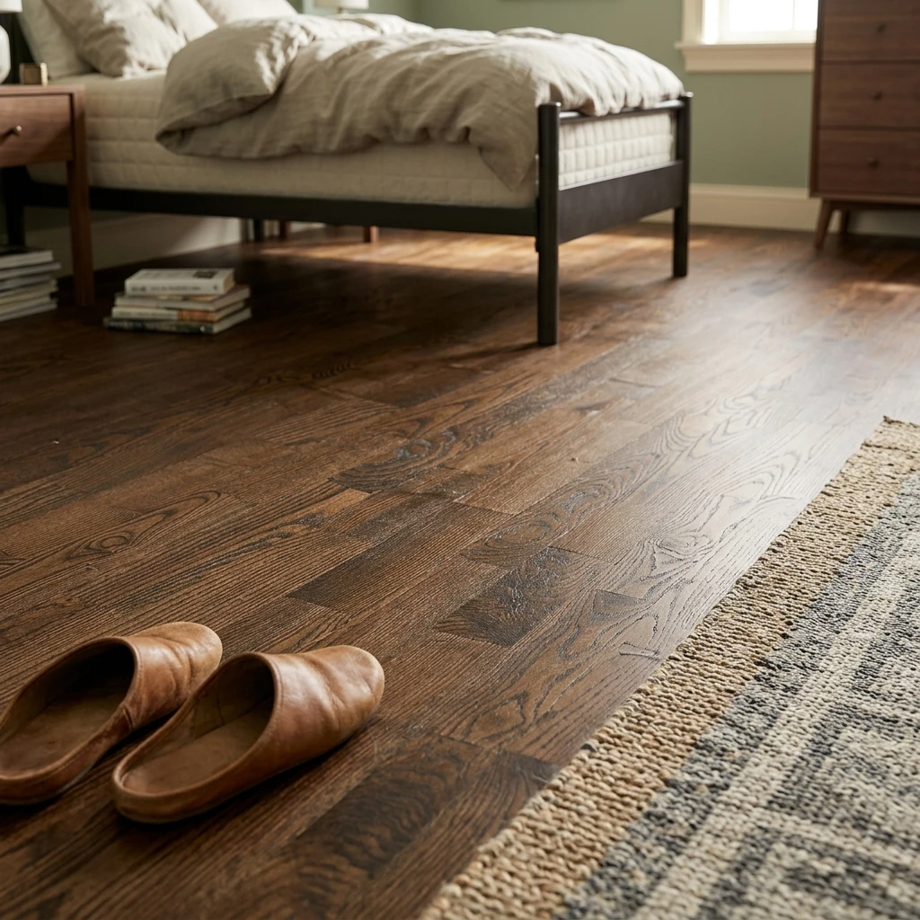 PARQUET PREFINITI – Rovere 3 Strip – Caffè – Verniciato Opaco – Spazzolato
