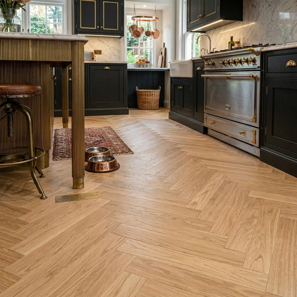 PARQUET SPINA ITALIANA – ROVERE 2 STRATI – TAGLIO 90°