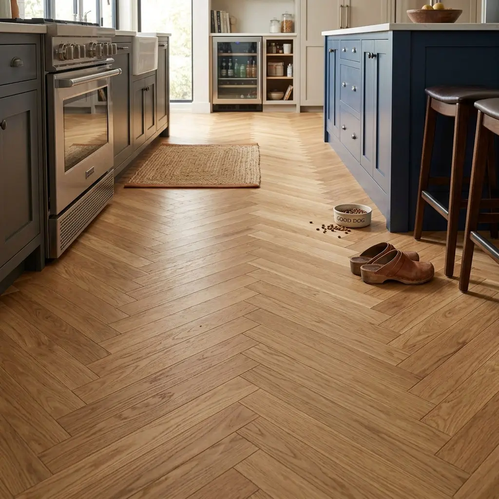 PARQUET SPINA ITALIANA – ROVERE 2 STRATI – TAGLIO 90°