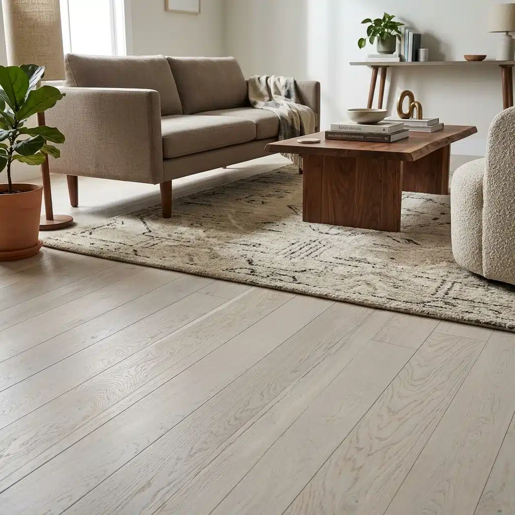 PARQUET PREFINITI – Rovere 1 Strip – Cappuccino – Verniciato Opaco – Spazzolato