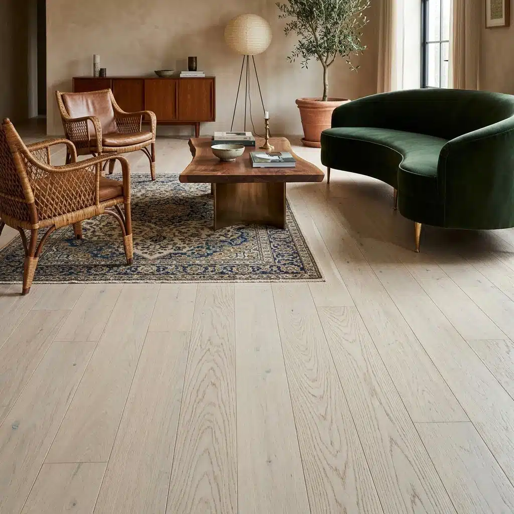 PARQUET PREFINITI – Rovere 1 Strip – Cappuccino – Verniciato Opaco – Spazzolato